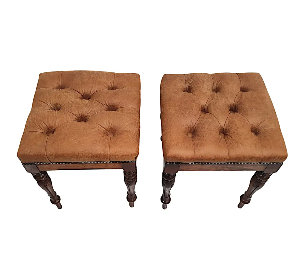 A Very Fine Pair of Early 19th Century Stools