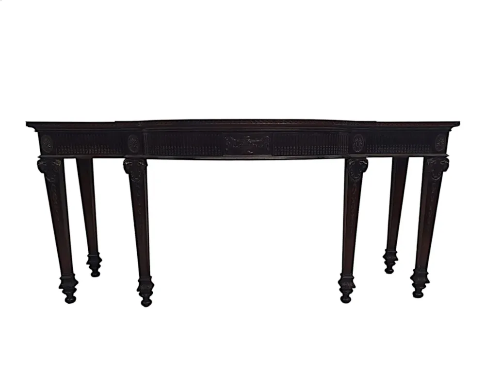 A Very Fine and Rare Edwardian Console or Hall Table in the Manner of Adams by Maples of London