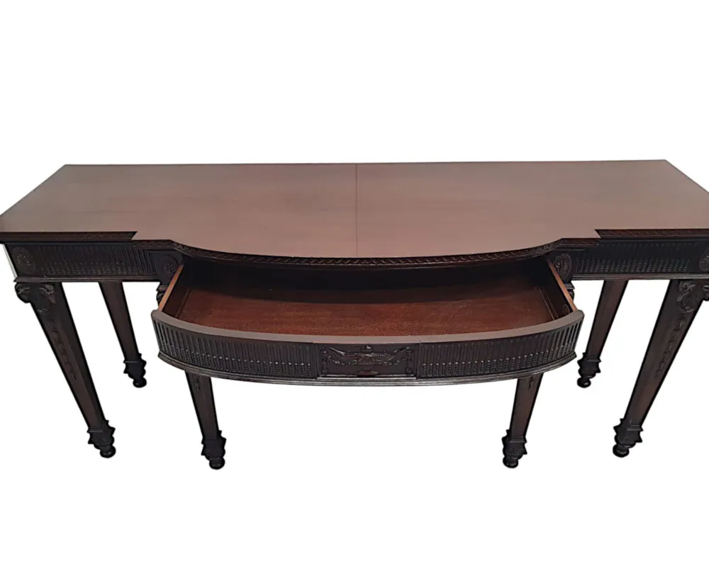 A Very Fine and Rare Edwardian Console or Hall Table in the Manner of Adams by Maples of London