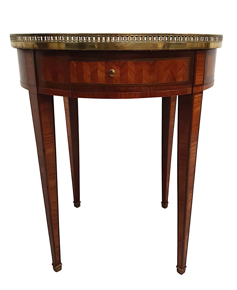 A Gorgeous Edwardian Leather Top Centre Table