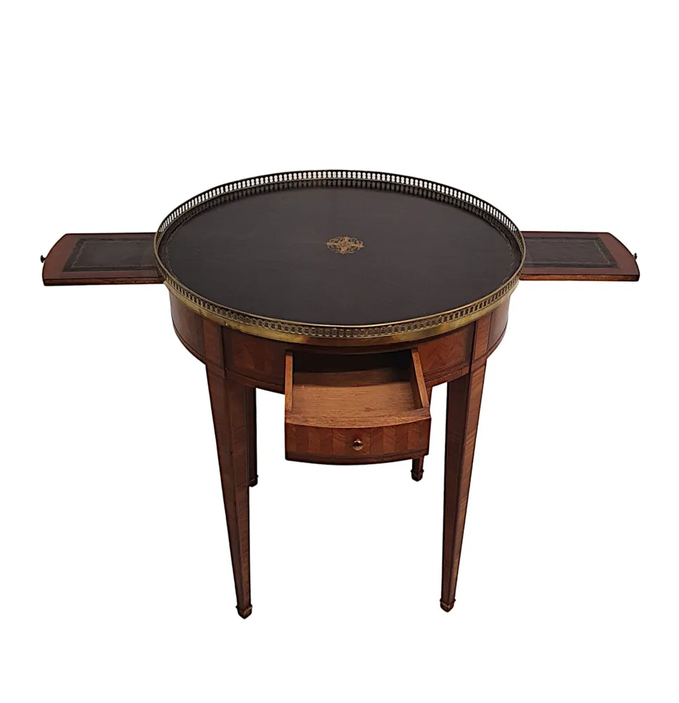 A Gorgeous Edwardian Leather Top Centre Table