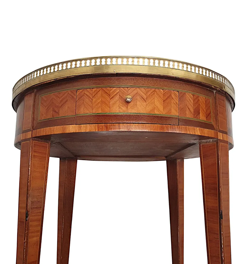 A Gorgeous Edwardian Leather Top Centre Table
