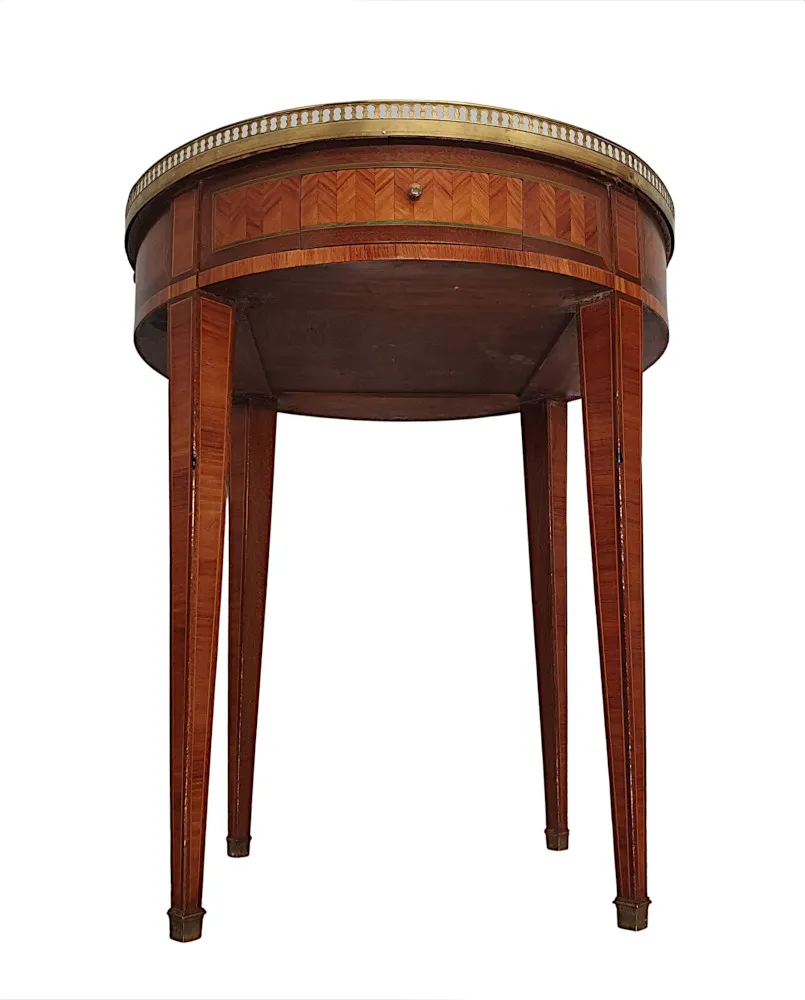 A Gorgeous Edwardian Leather Top Centre Table