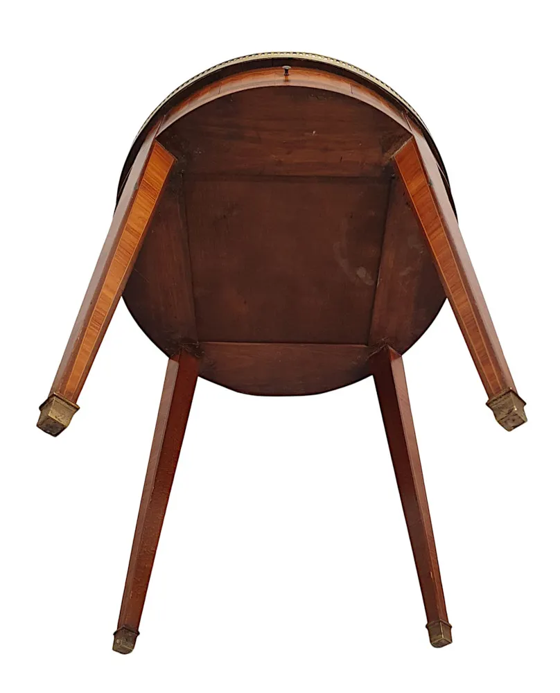 A Gorgeous Edwardian Leather Top Centre Table