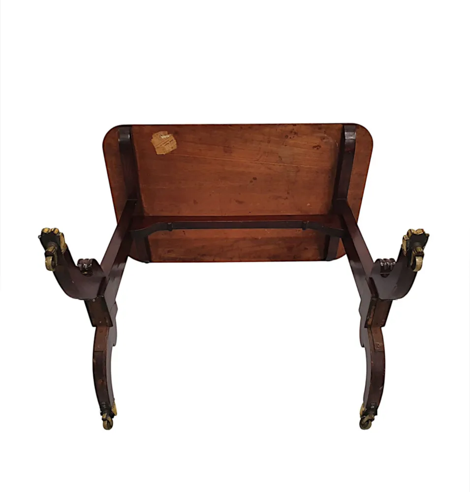 A Very Fine and Rare Early 19th Century Regency Side or Lamp Table