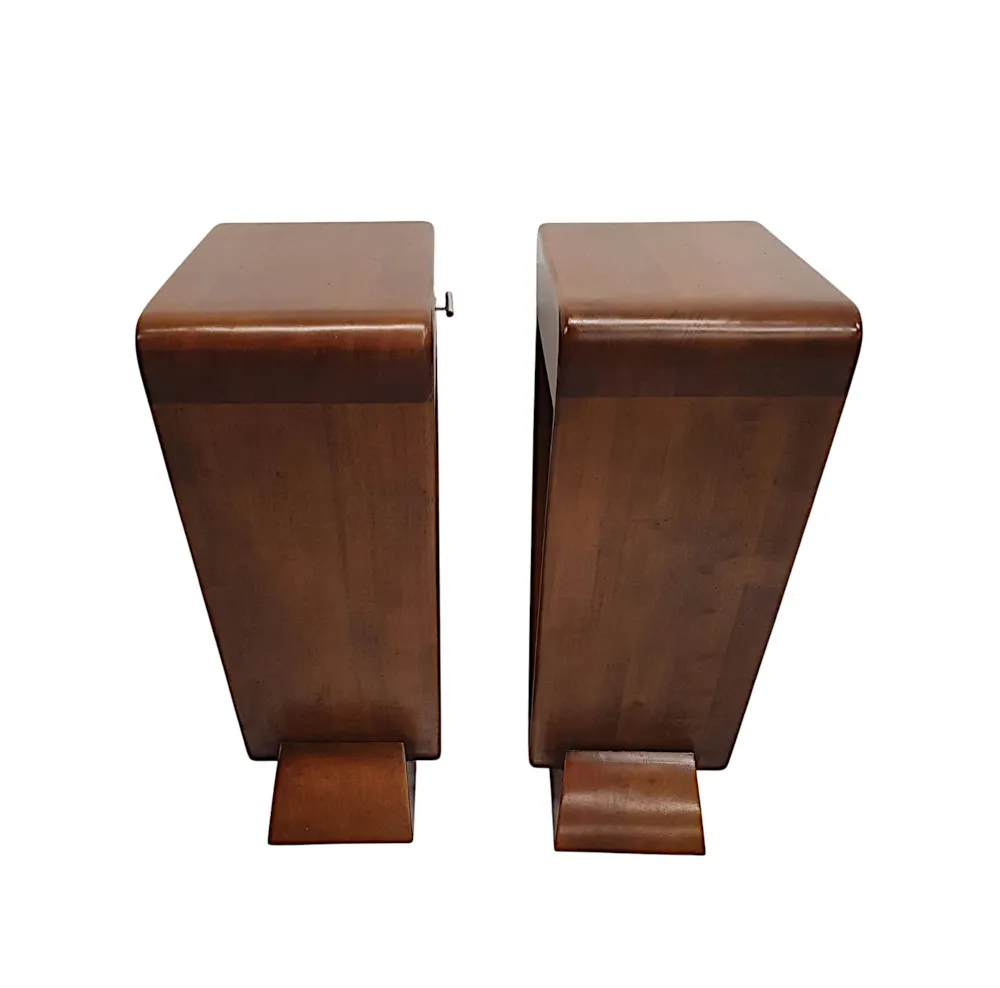A Fabulous Pair of Bedside or Side Tables in the Art Deco Style