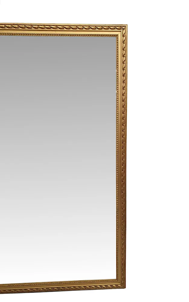 A Very Fine and Elegant 19th Century Giltwood Mirror
