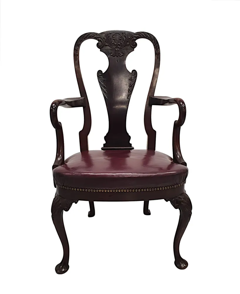 A Fine 19th Century Irish Design Desk Chair or Armchair