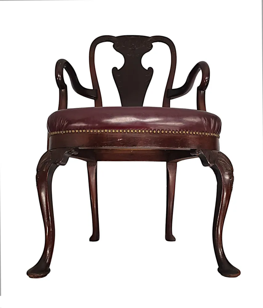 A Fine 19th Century Irish Design Desk Chair or Armchair