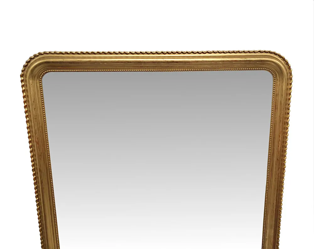 An Impressive 19th Century Giltwood Overmantle Mirror