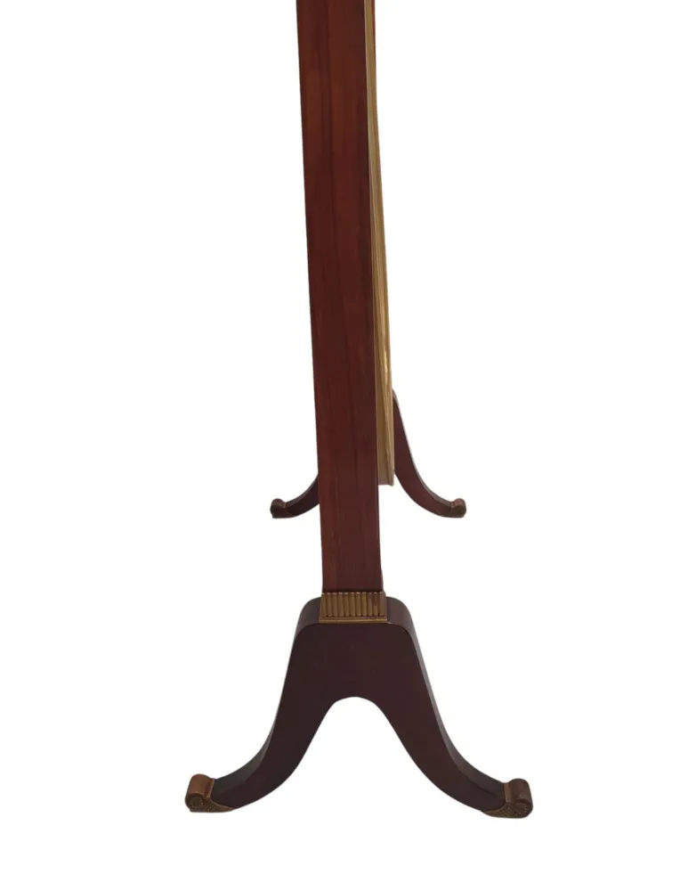 A Very Fine and Unusual Edwardian Rosewood and Giltwood Cheval Mirror 