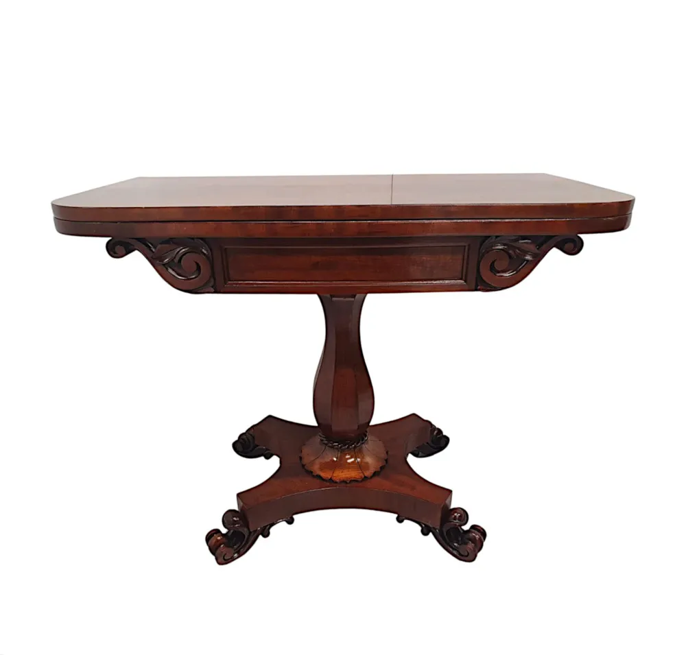 A Very Rare Pair of 19th Century William IV Card Tables 