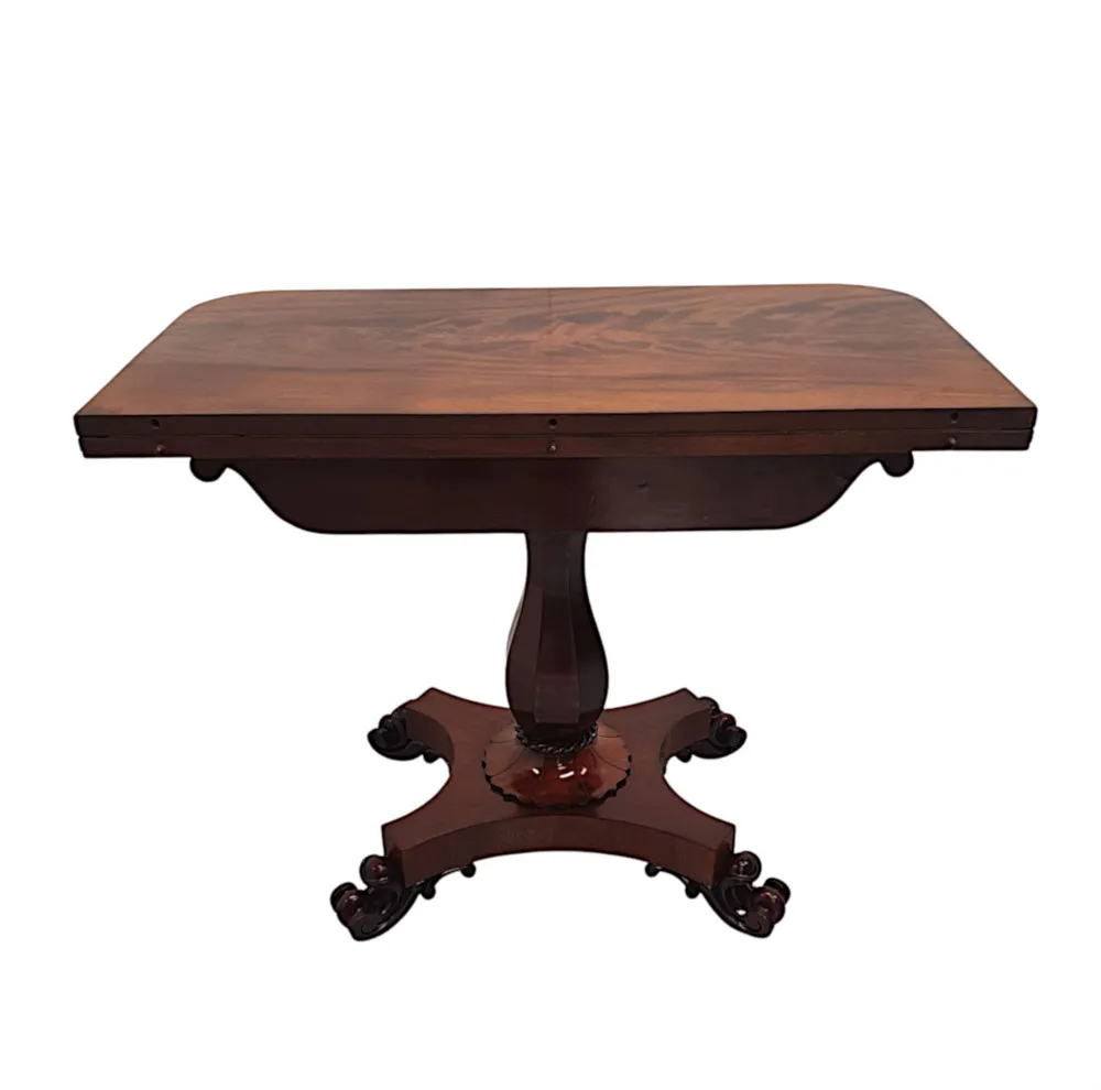 A Very Rare Pair of 19th Century William IV Card Tables 