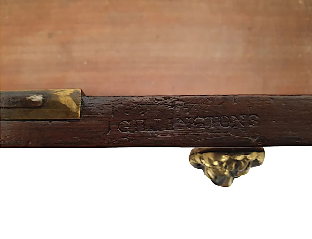 A Very Rare and Fine Irish Georgian Sofa Table Stamped Gillington of Dublin