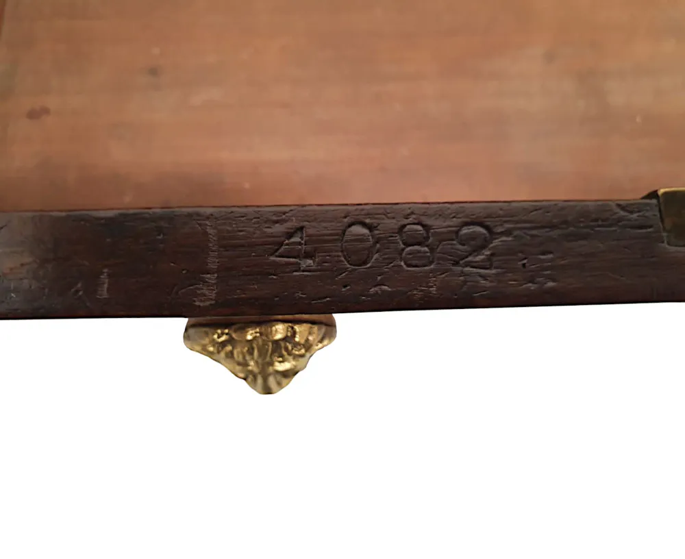 A Very Rare and Fine Irish Georgian Sofa Table Stamped Gillington of Dublin