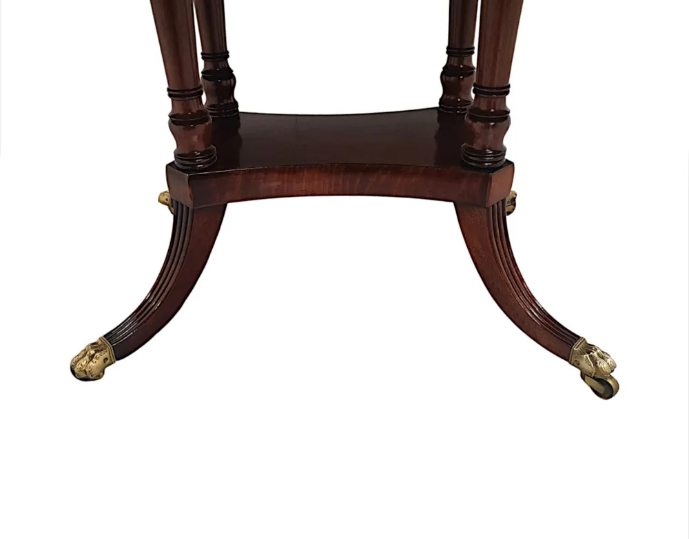 A Very Rare and Fine Irish Georgian Sofa Table Stamped Gillington of Dublin