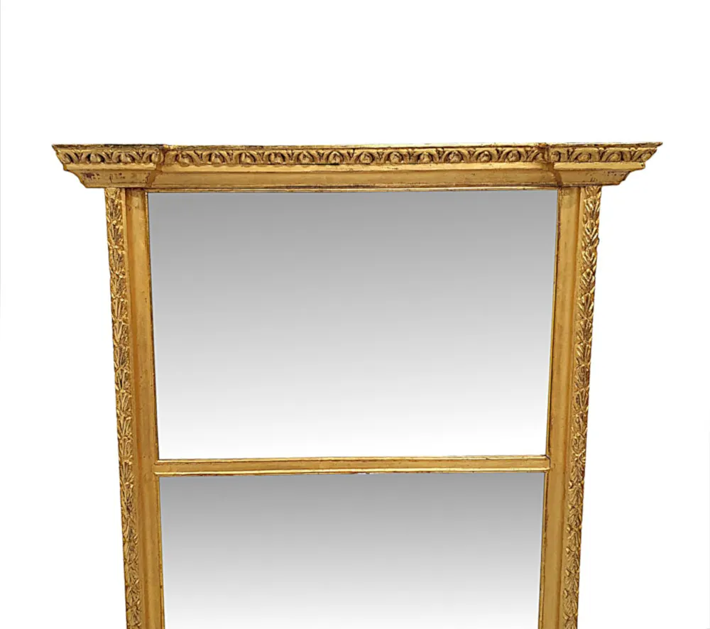  A Very Fine and Unusual 19th Century Compartmental Overmantle Mirror