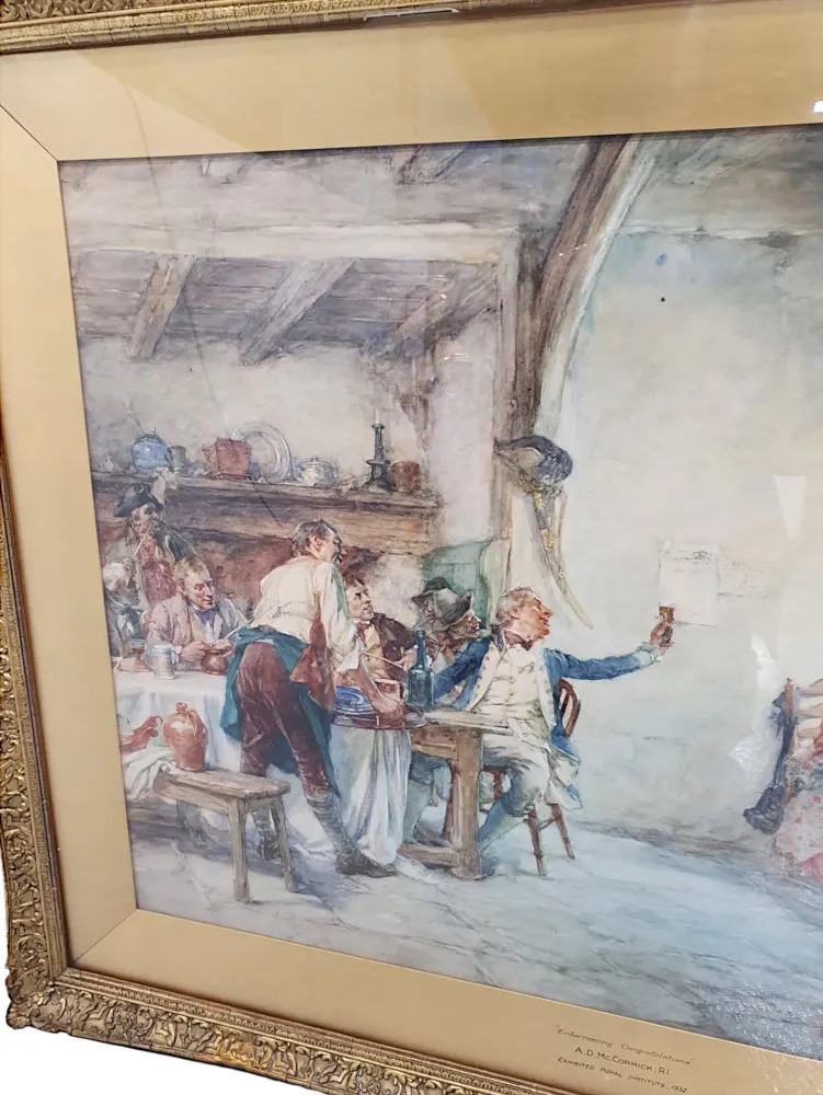 A Gorgeous Quality Water Colour Painting by Northern Irish Artist A D McCormick