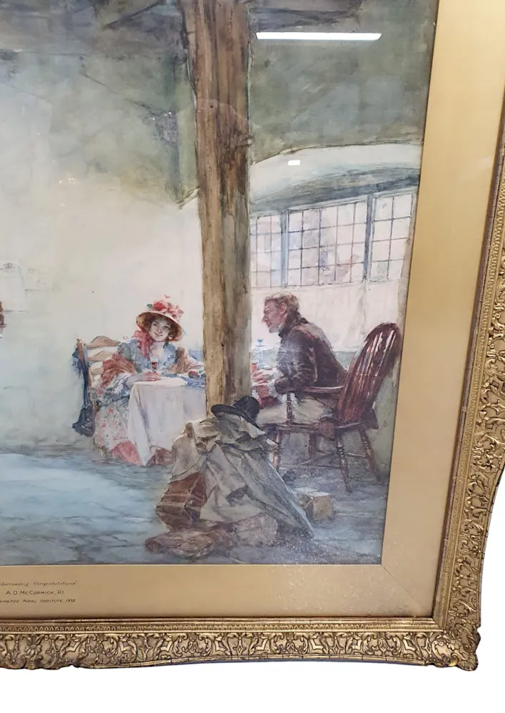  A Gorgeous Quality Water Colour Painting by Northern Irish Artist A D McCormick