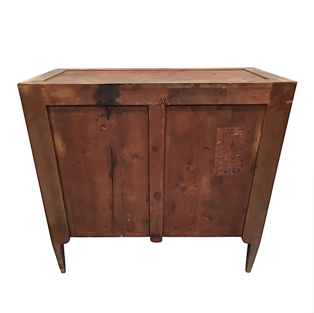  A Fine Early 20th Century Highly Inlaid Marble Top Chest of Drawers