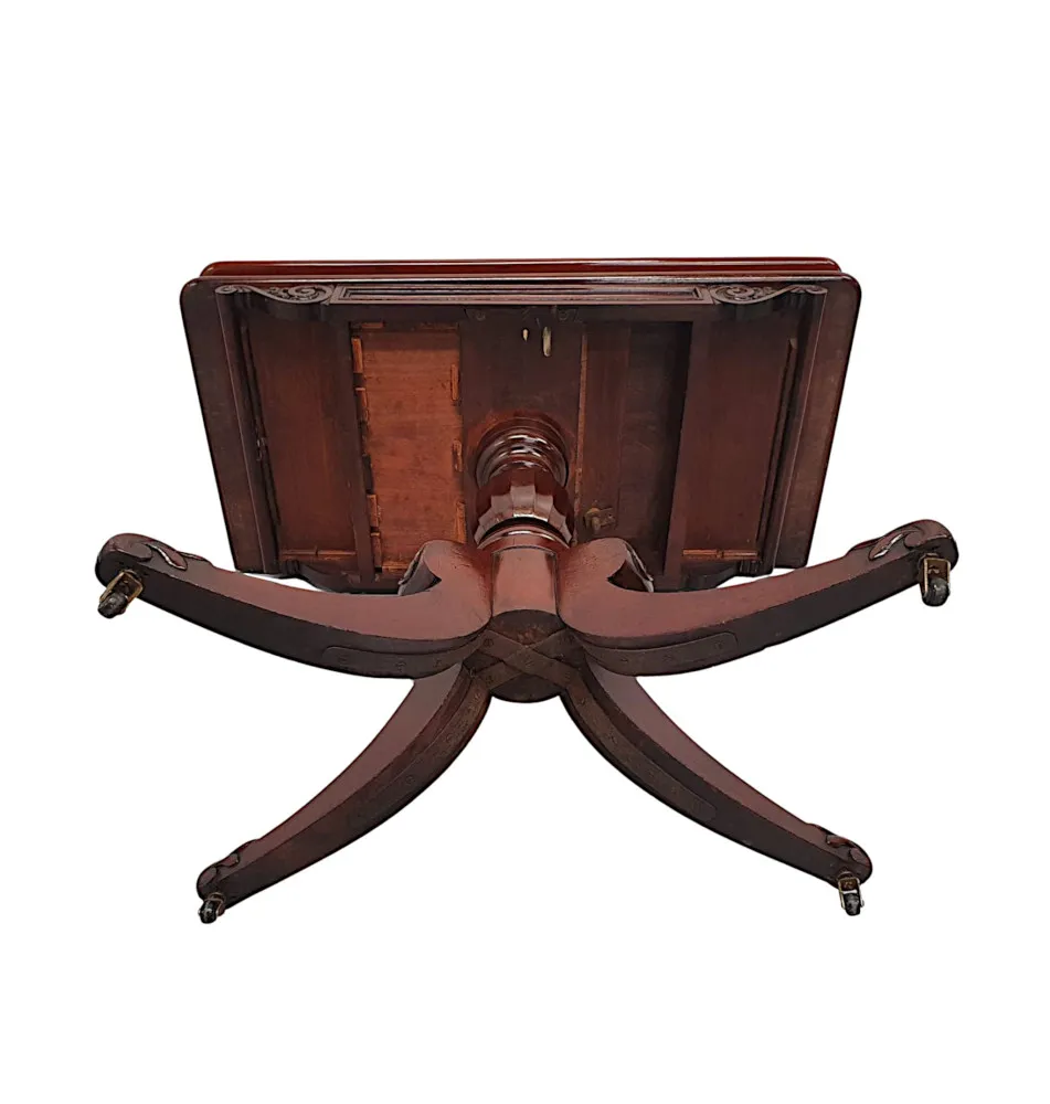  A Fabulous Early 19th Century Irish Regency Turn Over Leaf Tea Table 