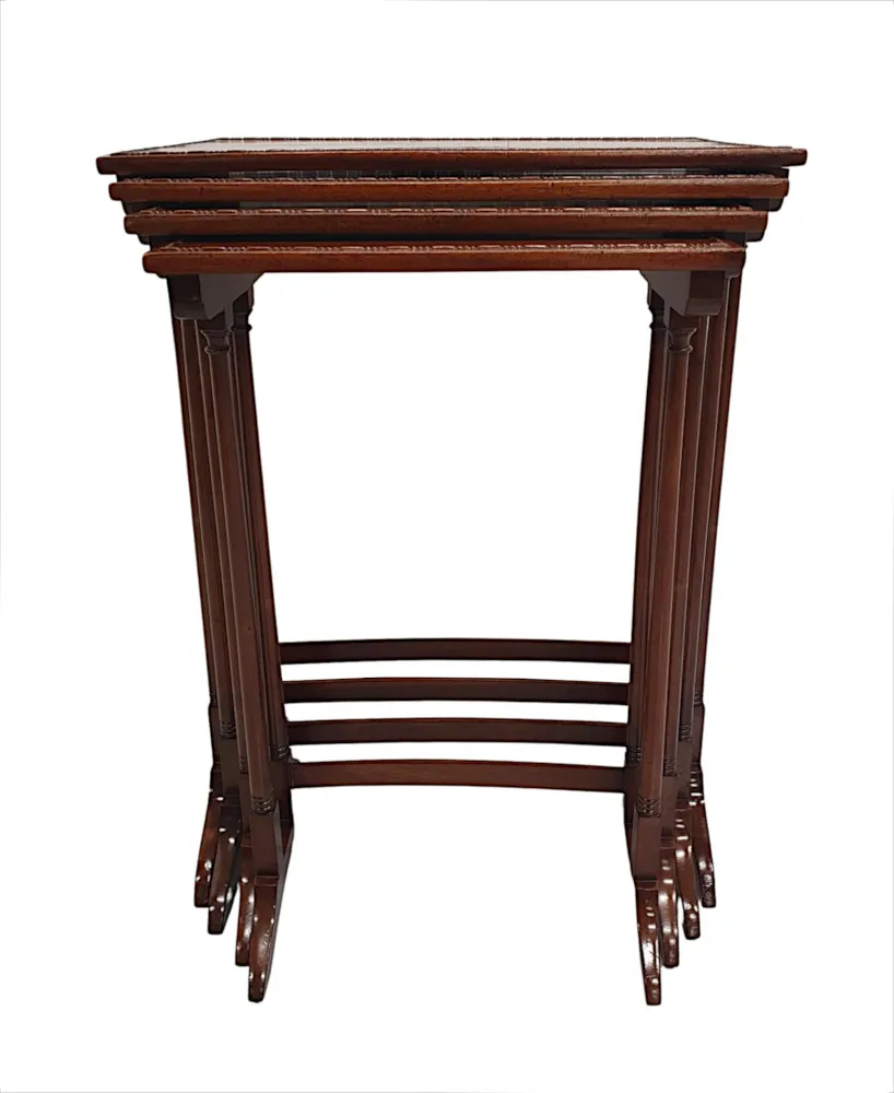 A Gorgeous Edwardian Nest of Four Tables