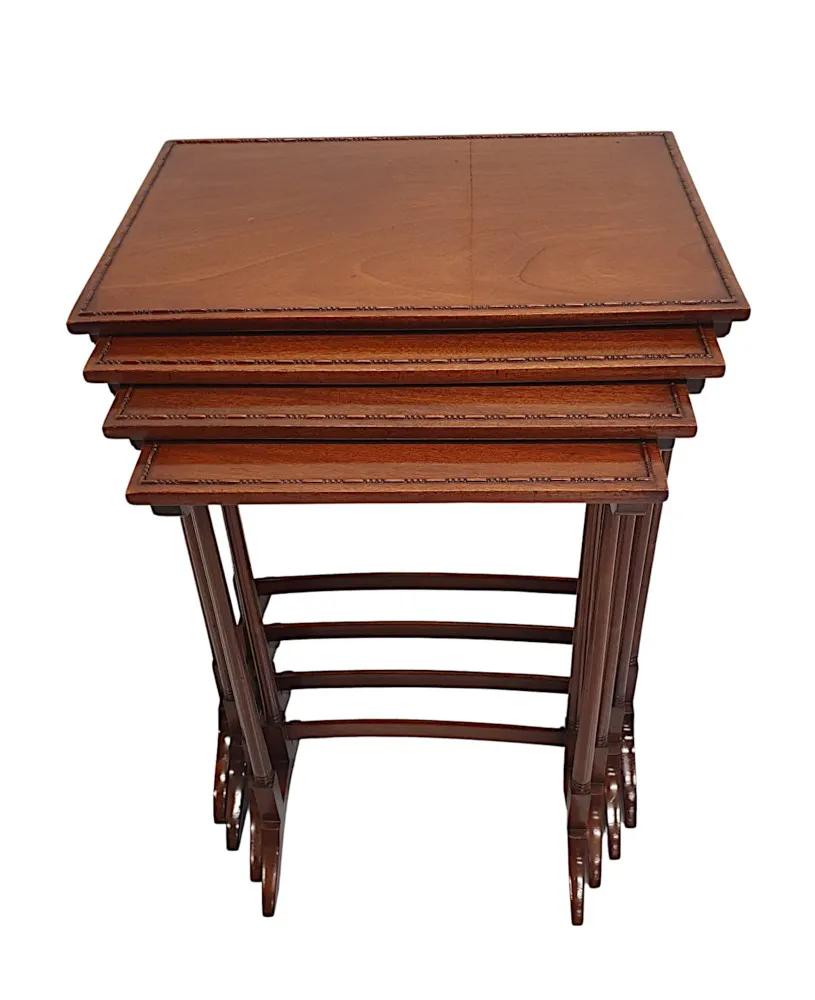 A Gorgeous Edwardian Nest of Four Tables