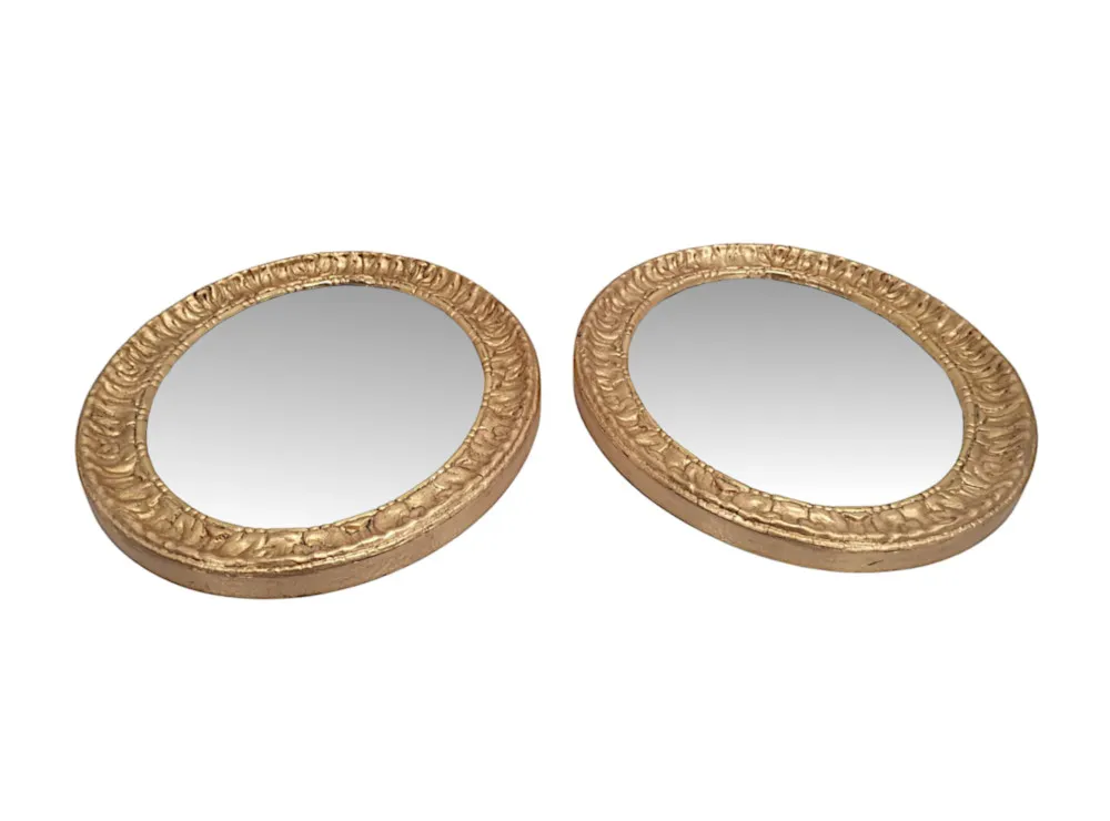 A Lovely Pair of 19th Century Giltwood Mirrors