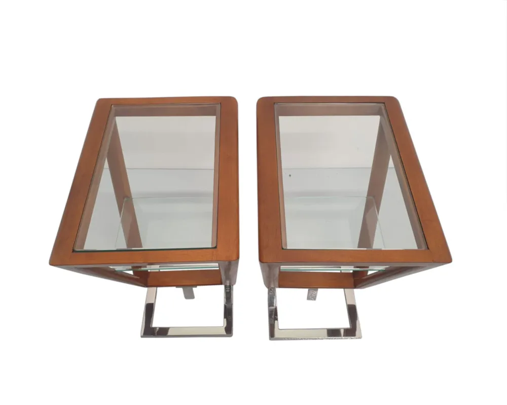 A Stunning Pair of Side Tables in the Art Deco Design