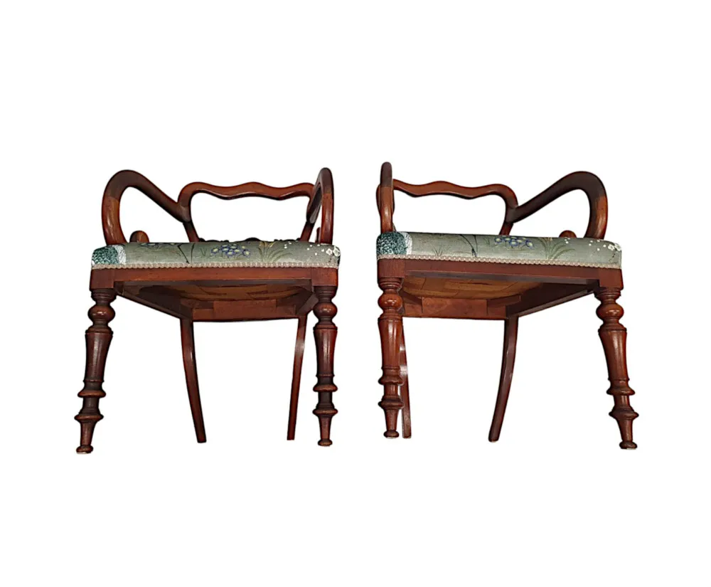 A Fine Pair of 19th Century Carver Armchairs