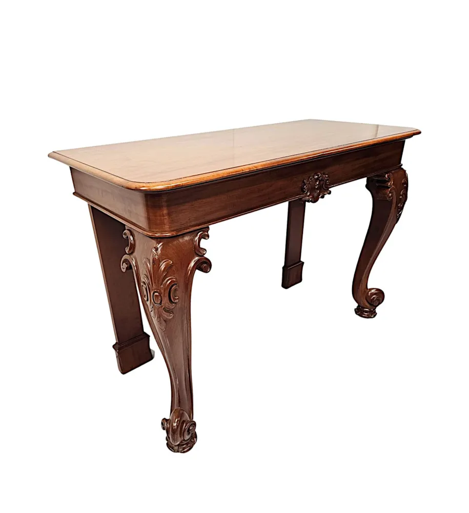  A Very Fine 19th Century Mahogany Console Table 