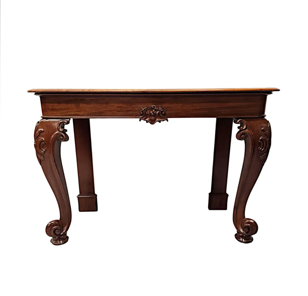  A Very Fine 19th Century Mahogany Console Table 