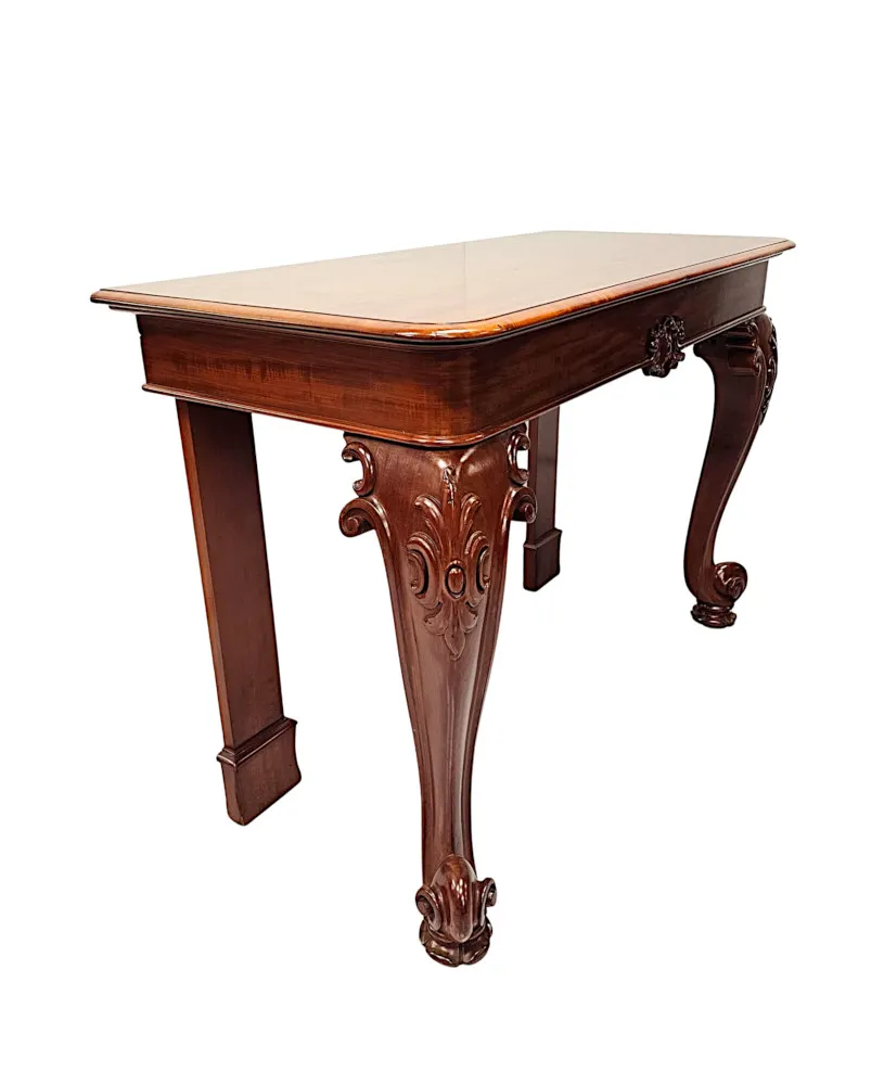  A Very Fine 19th Century Mahogany Console Table 