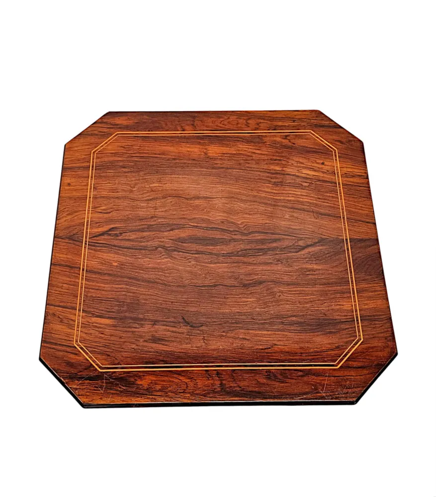 A Fabulous Edwardian Inlaid Occasional or Lamp Table 