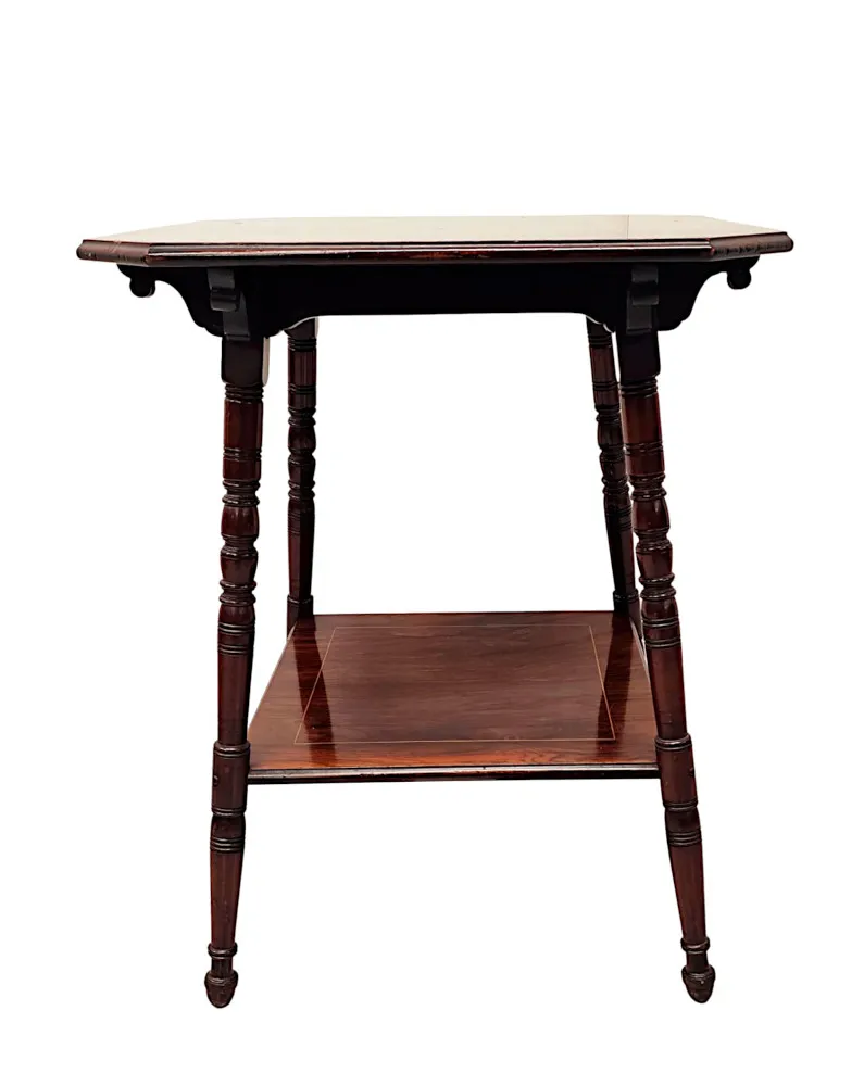 A Fabulous Edwardian Inlaid Occasional or Lamp Table 