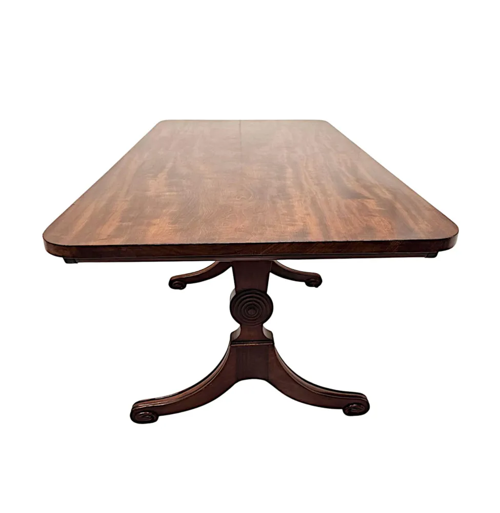 A Very Fine 19th Century Irish Library Table Attributed to Gillingtons of Dublin