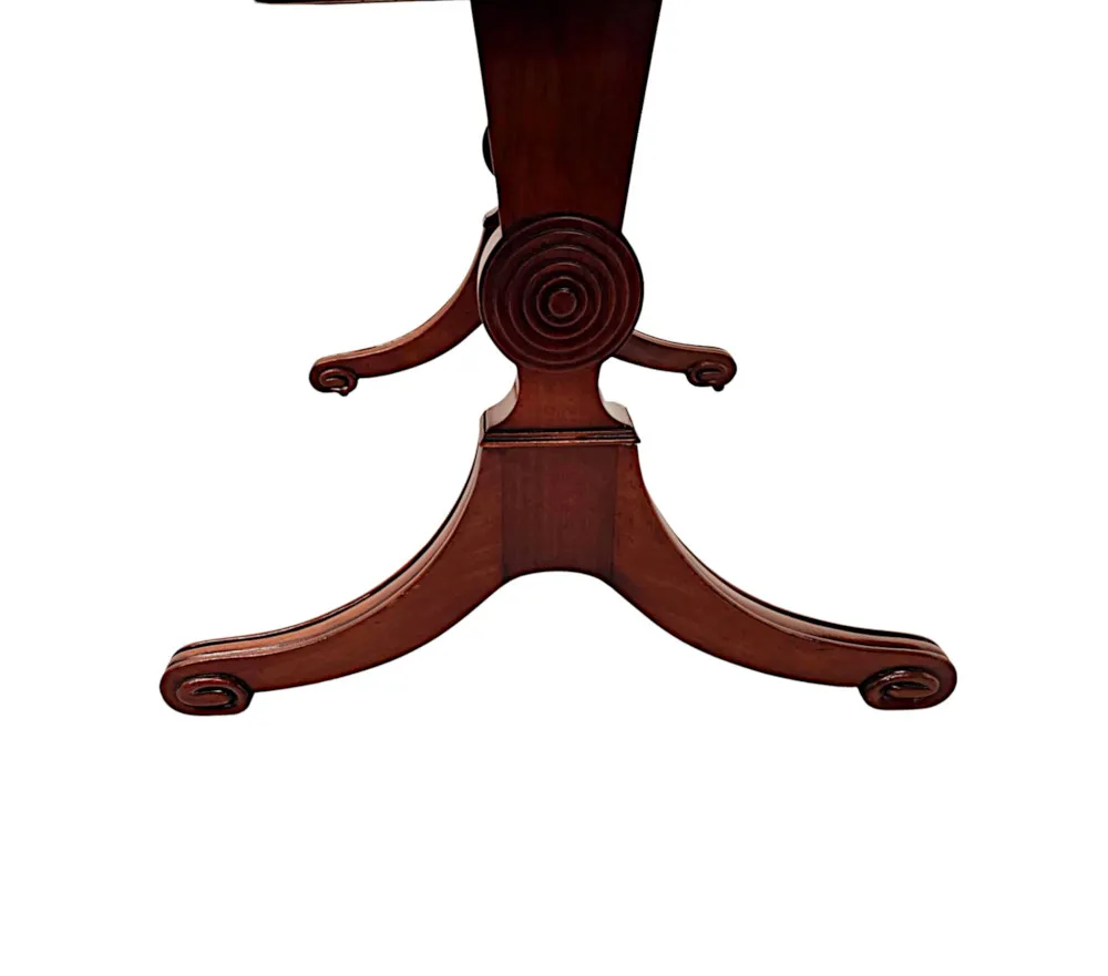 A Very Fine 19th Century Irish Library Table Attributed to Gillingtons of Dublin