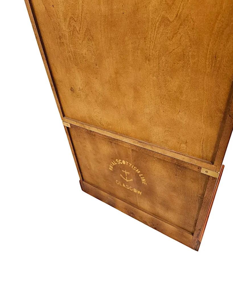 A Stunning Walnut and Brass Hand Made Bar