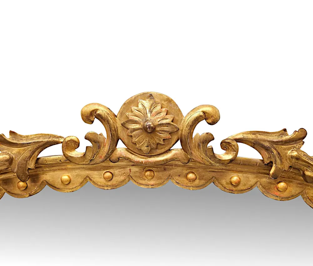  A Fabulous 19th Century Giltwood Overmantel Mirror