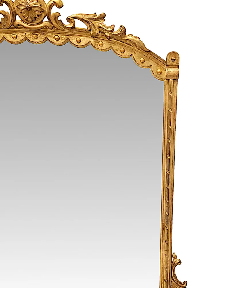  A Fabulous 19th Century Giltwood Overmantel Mirror