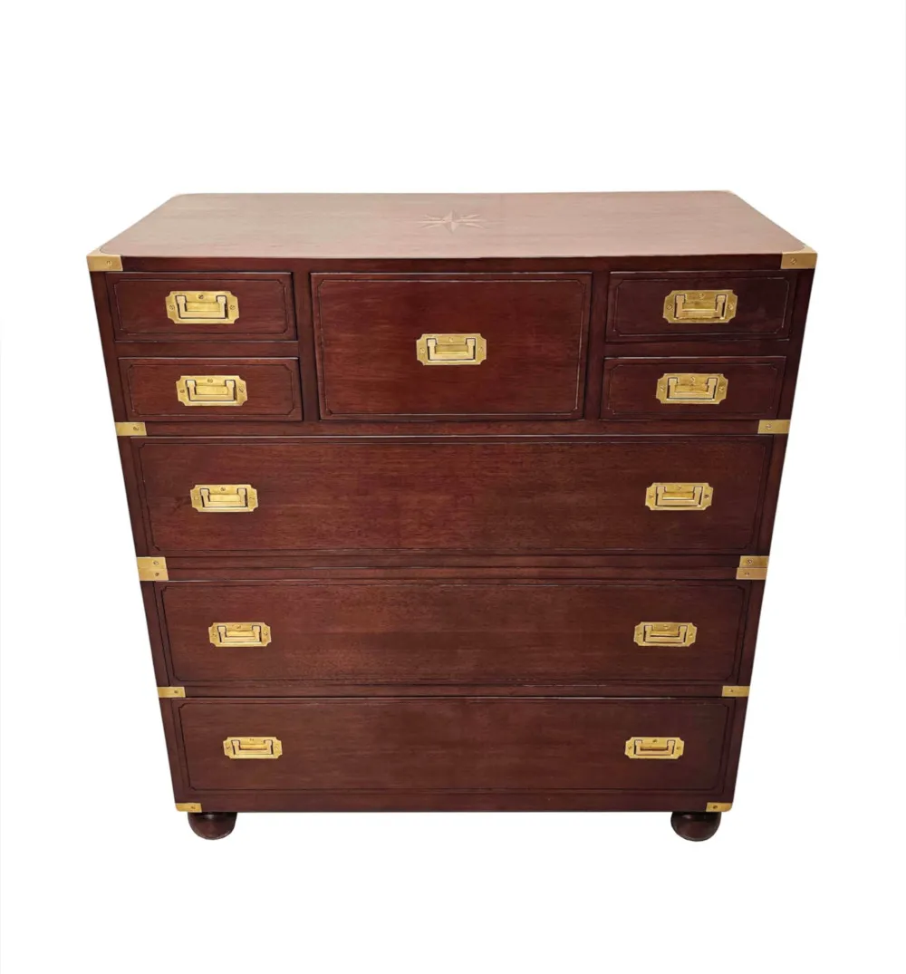  A Fabulous Chest of Drawers in the Campaign Style