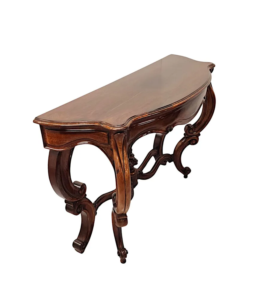 A Fabulous 19th Century Rosewood Console Table 