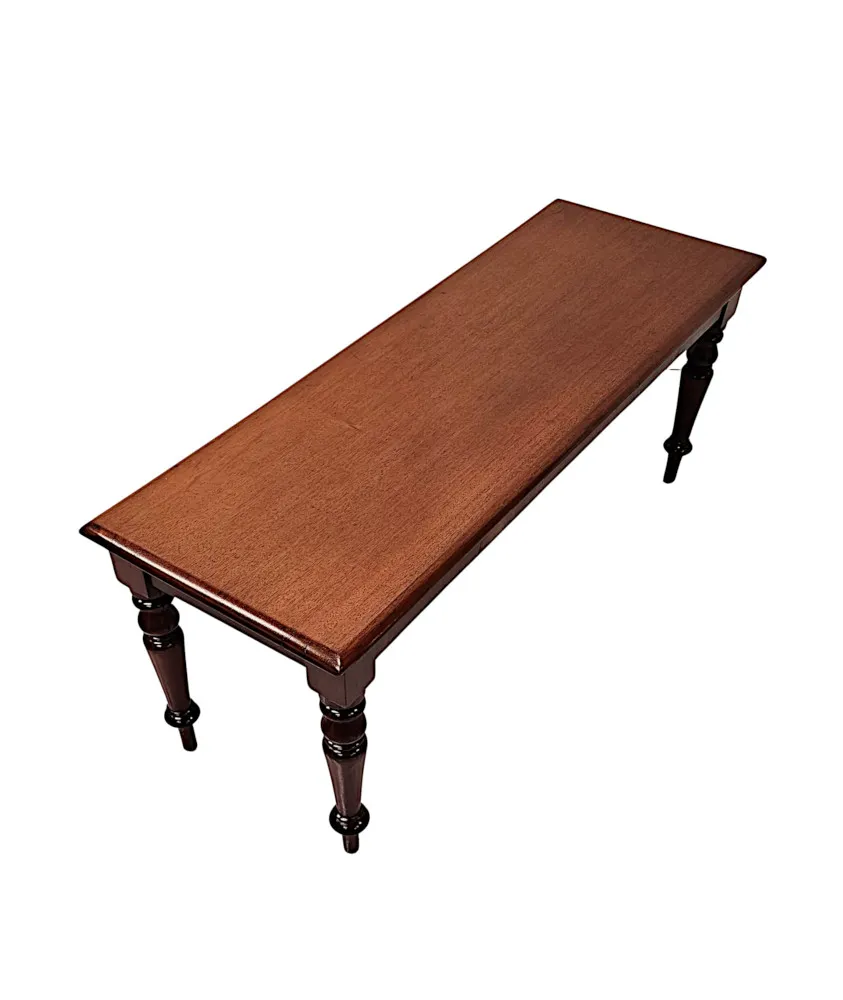 A Fabulous 19th Century Mahogany Hall or Window Stool 