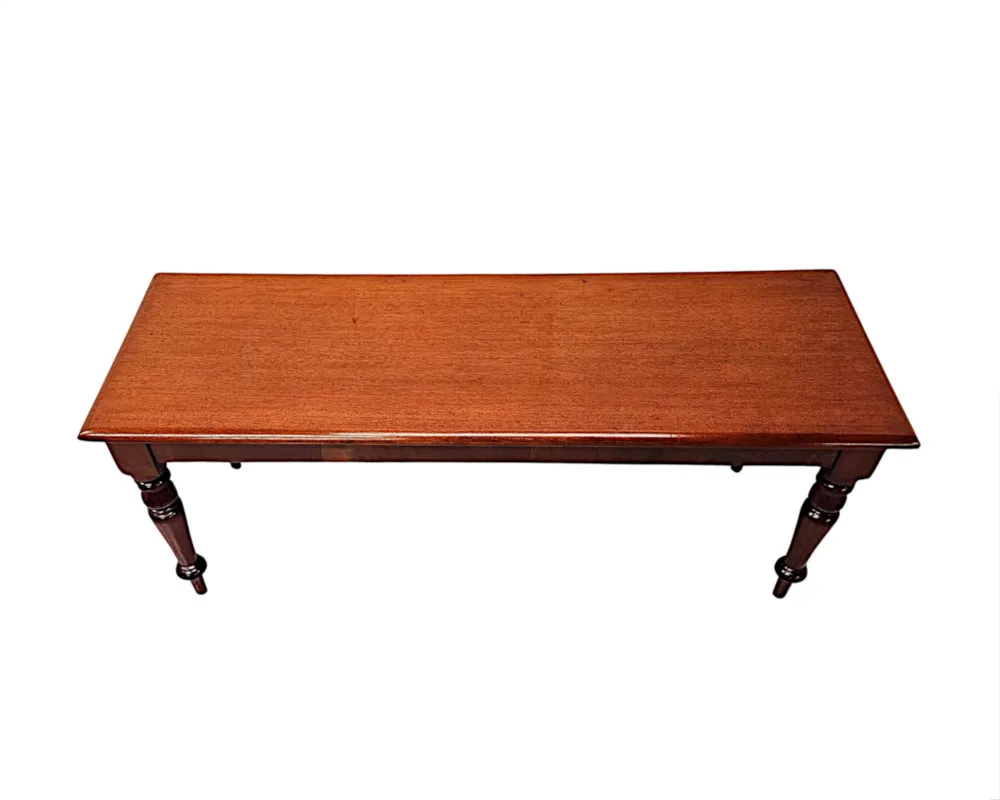 A Fabulous 19th Century Mahogany Hall or Window Stool 