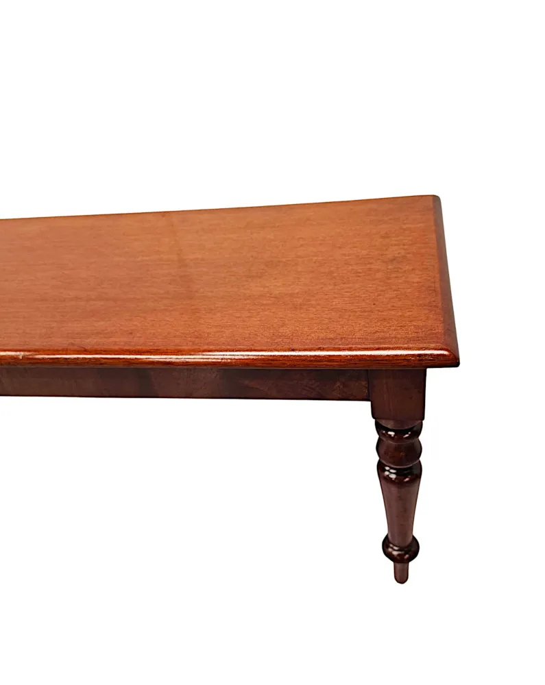 A Fabulous 19th Century Mahogany Hall or Window Stool 