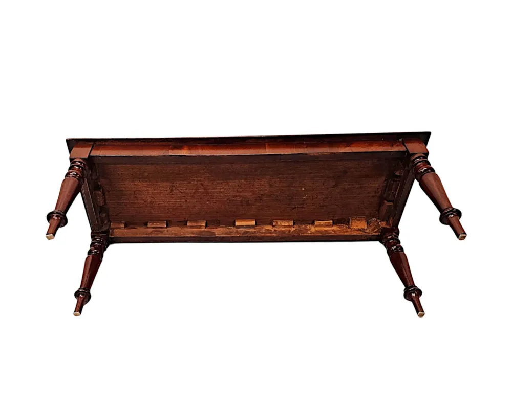 A Fabulous 19th Century Mahogany Hall or Window Stool 