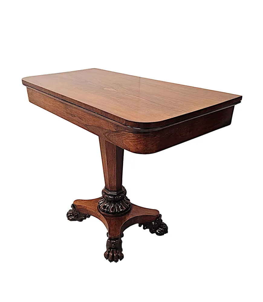  A Rare Pair of Early 19th Century William IV Card Tables