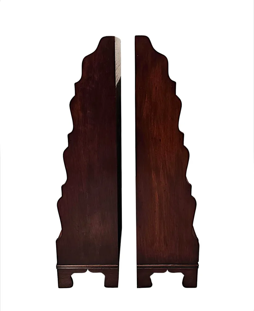 A Fabulous Pair of Edwardian Waterfall Bookcases