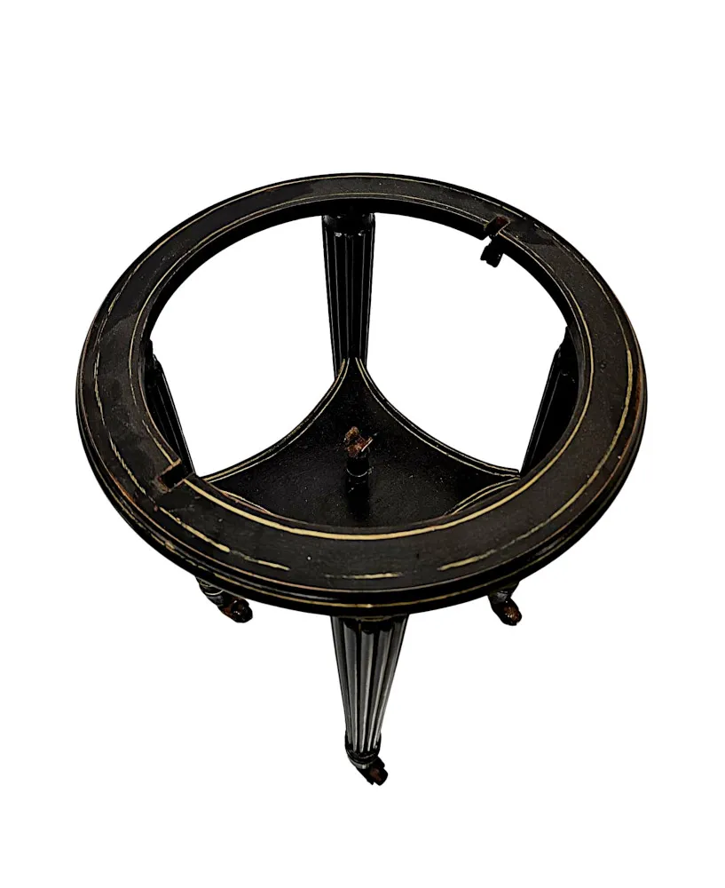  A Lovely Rare Vintage 'Crams' Imperial Globe on Earlier 19th Century Ebonised and Gilded Stand