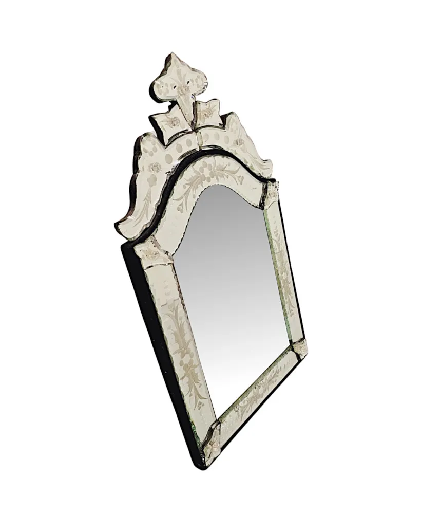 A Lovely Early 20th Century Small Venetian Mirror